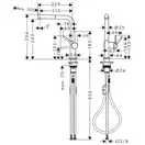 Hansgrohe Talis M54 270 Смеситель кухонный, черный матовый (72808670)
