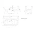 Knief Fresh Wall Ванна акриловая 180x80, белая (0100231) (0100231_010009106S)