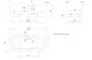 Ванна акрилова Knief Wall 180x80, щілинний перелив, білий матовий (0100277WM/010009106S) (0100277WM_010009106S)