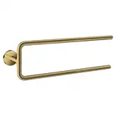Тримач для рушників Axor Universal Circular 49 см поворотний подвійний, Polished Gold Optic (42822990)