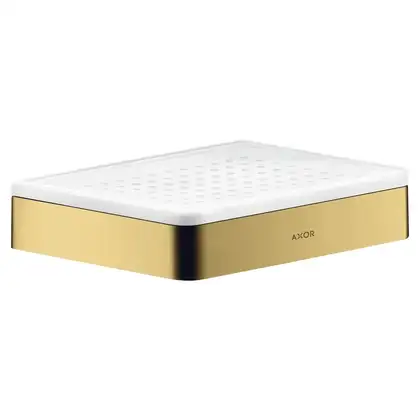 Мильниця-поличка Axor Universal настінна, Polished Gold Optic (42803990) Мильниця-поличка Axor Universal настінна, Polished Gold Optic (42803990)