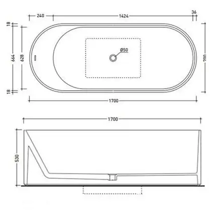 Ванна зі штучного каменю Flaminia Oval 170х70 окремостояща, білий (OV170 SABBIA BIANCO) (OV170 SABBIA_BIANCO) Ванна зі штучного каменю Flaminia Oval 170х70 окремостояща, білий (OV170 SABBIA BIANCO) (OV170 SABBIA_BIANCO)