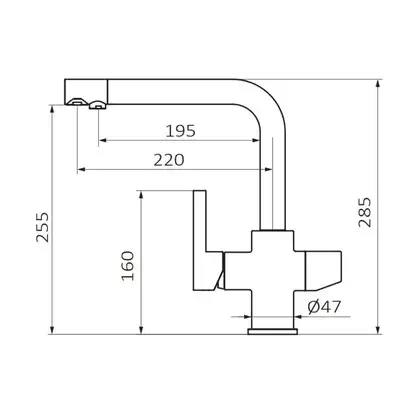 GRB Kitchen Blanco 285 Смеситель, белый матовый (51831511) GRB Kitchen Blanco 285 Смеситель, белый матовый (51831511)