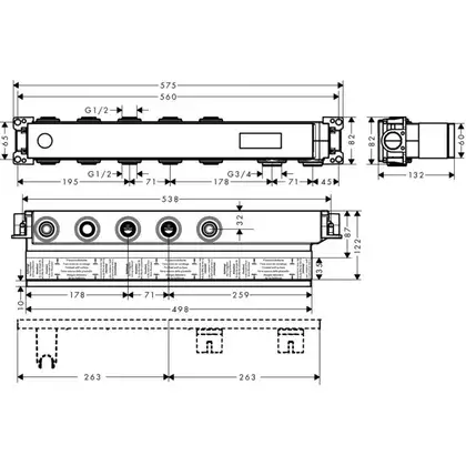 Hansgrohe RainSelect Скрытая часть (15311180) Hansgrohe RainSelect Скрытая часть (15311180)
