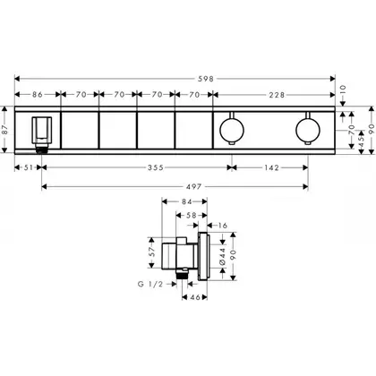 Термостат Hansgrohe RainSelect (15357000)