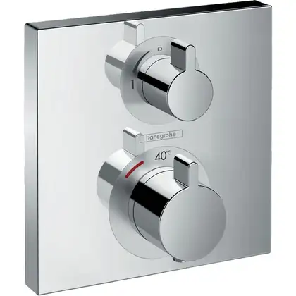Термостат прихованого монтажу Hansgrohe Ecostat Square з запірним вентилем 1Jet, хром (15712000) Термостат прихованого монтажу Hansgrohe Ecostat Square з запірним вентилем 1Jet, хром (15712000)