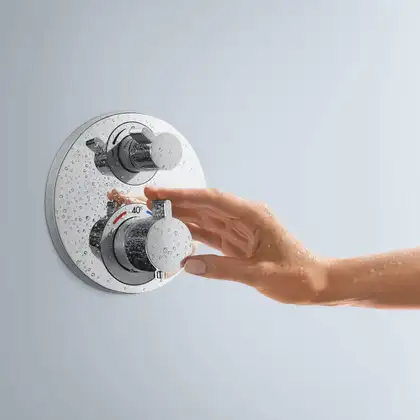 Термостат для душу Hansgrohe Ecostat S, хром (15757000) Термостат для душу Hansgrohe Ecostat S, хром (15757000)