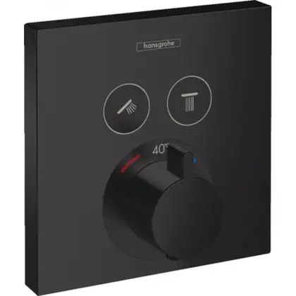 Hansgrohe ShowerSelect Термостат для душу, чорний мат (15763670) Hansgrohe ShowerSelect Термостат для душу, чорний мат (15763670)