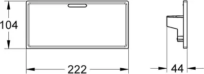 Поличка на термостат Grohe Grohtherm Cube (18700000) Поличка на термостат Grohe Grohtherm Cube (18700000)