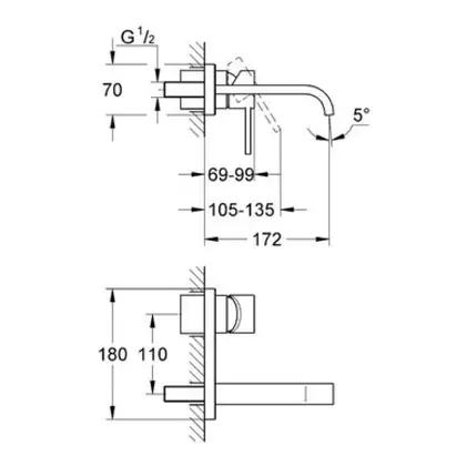 Змішувач для умивальника Grohe Allure S-Size (19309000) Змішувач для умивальника Grohe Allure S-Size (19309000)