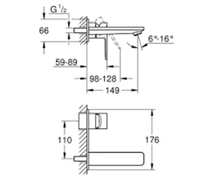 Змішувач для умивальника Grohe Lineare New, на 2 отвори, зовнішня частина, M-Size, хром (19409001) Змішувач для умивальника Grohe Lineare New, на 2 отвори, зовнішня частина, M-Size, хром (19409001)