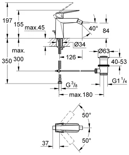 Grohe Allure Brilliant Смеситель для биде, хром (23117000) Grohe Allure Brilliant Смеситель для биде, хром (23117000)