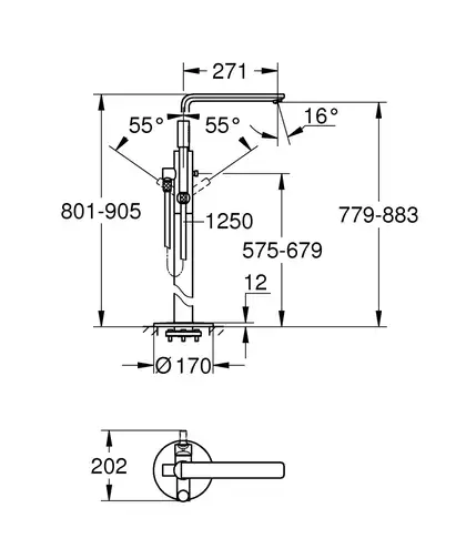 Grohe Lineare New Смеситель для ванны, хром (23792001) Grohe Lineare New Смеситель для ванны, хром (23792001)