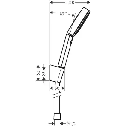 Hansgrohe Pulsify Select Душовий набір, хром (24303000)