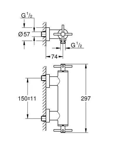 Змішувач для душа Grohe Atrio (26003003) Змішувач для душа Grohe Atrio (26003003)