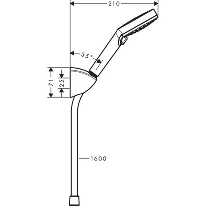 Hansgrohe Vernis Blend Душовий набір, хром (26278000) Hansgrohe Vernis Blend Душовий набір, хром (26278000)