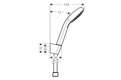 Hansgrohe Croma Select E Vario 160 Душ. гарнитур, белый/хром (26413400) Hansgrohe Croma Select E Vario 160 Душ. гарнитур, белый/хром (26413400)