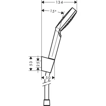 Hansgrohe Crometta 1jet 160 Душевой набор, белый/хром (26567400)