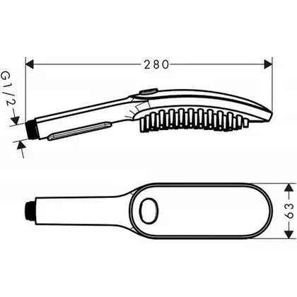 Ручний душ Hansgrohe DogShower 150 3Jet Petrol, синій (26640540) Ручний душ Hansgrohe DogShower 150 3Jet Petrol, синій (26640540)