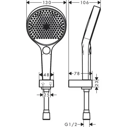 Hansgrohe Rainfinity 130 3Jet Душовий набір, хром (26851000) Hansgrohe Rainfinity 130 3Jet Душовий набір, хром (26851000)