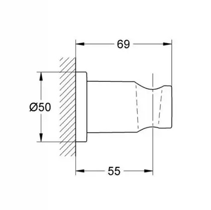 Тримач ручного душу Grohe Rainshower (27074AL0) Тримач ручного душу Grohe Rainshower (27074AL0)