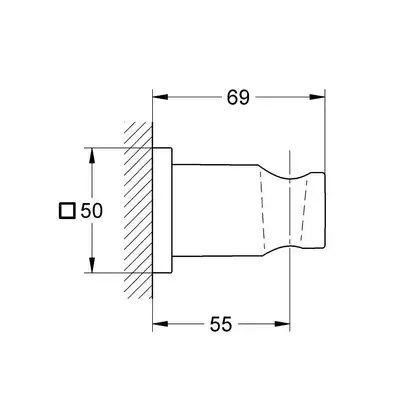 Настінний тримач GROHE Rainshower (27075000) Настінний тримач GROHE Rainshower (27075000)