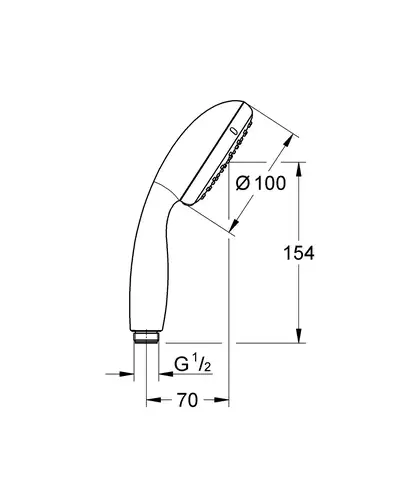 Ручний душ Grohe Tempesta 100, хром (27597001) Ручний душ Grohe Tempesta 100, хром (27597001)