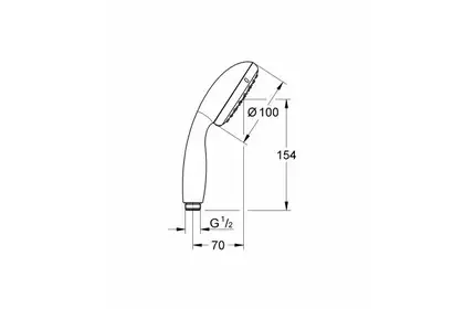 Ручний душ Grohe Tempesta 100, 2 режима струи, хром (2759710E) Ручний душ Grohe Tempesta 100, 2 режима струи, хром (2759710E)
