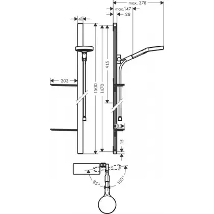 Душовий набір Hansgrohe Rainfinity 130/150 см 3Je EcoSmartt, Chrome (27674000) Душовий набір Hansgrohe Rainfinity 130/150 см 3Je EcoSmartt, Chrome (27674000)