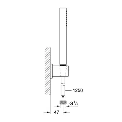 Grohe Euphoria Cube Stick Душевой комплект, хром (27702000)