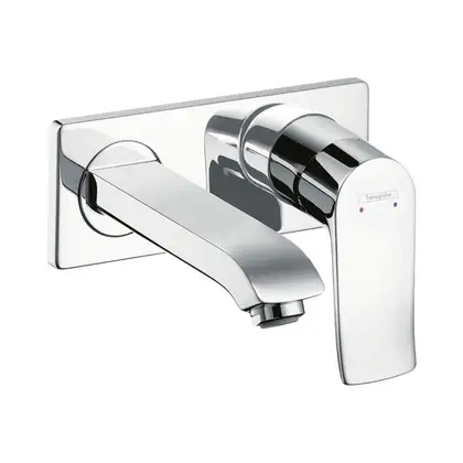 Змішувач настінний для умивальника Hansgrohe Metris 165 мм, хром (31085000)