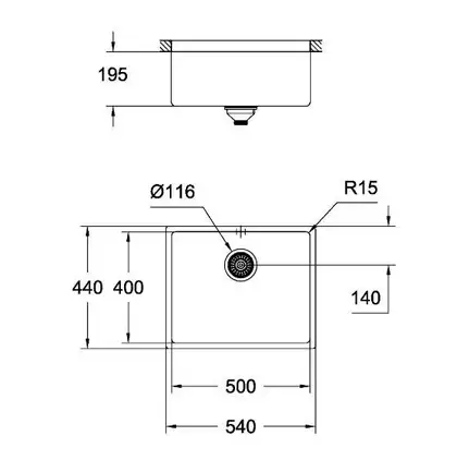 Кухонна мийка Grohe EX Sink K700U, сталь (31574SD0) Кухонна мийка Grohe EX Sink K700U, сталь (31574SD0)