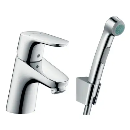 Hansgrohe Focus E Смеситель для раковины с душем, хром (31926000) Hansgrohe Focus E Смеситель для раковины с душем, хром (31926000)