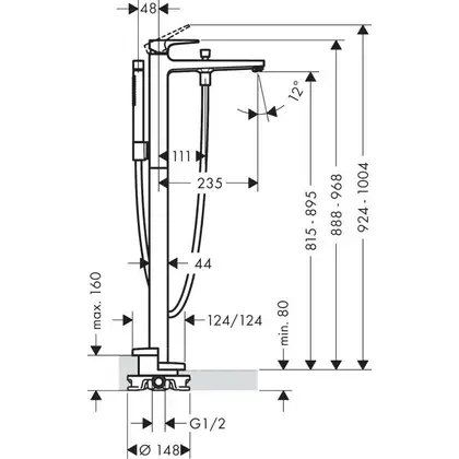 Змішувач для ванни Hansgrohe Metropol (32532670)