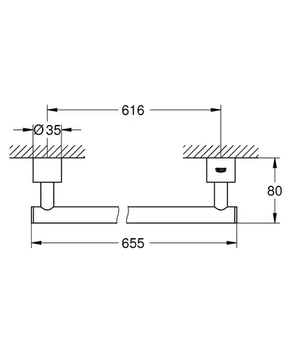 Тримач для рушника Grohe Atrio (40309003)