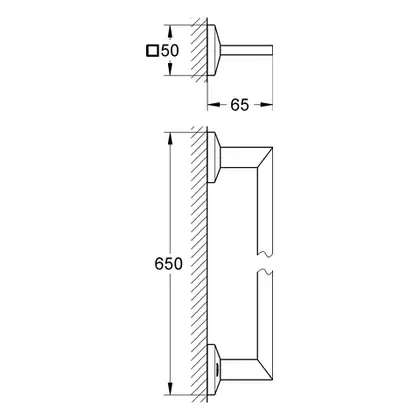 Тримач рушника Grohe Allure Brilliant 60 (40497000) Тримач рушника Grohe Allure Brilliant 60 (40497000)