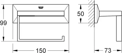 Тримач паперу Grohe Allure Brilliant (40499000) Тримач паперу Grohe Allure Brilliant (40499000)