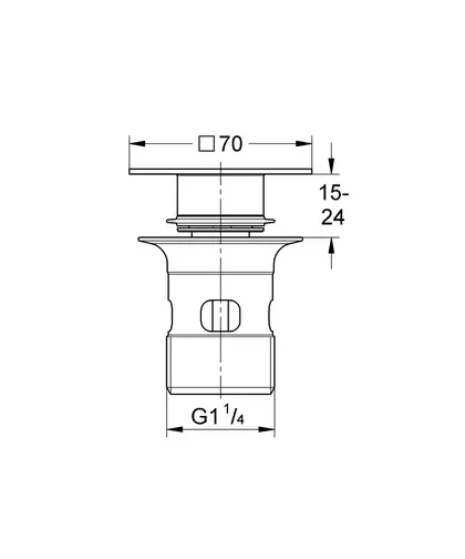 Пробка для зливного гарнітура Grohe (40565000) Пробка для зливного гарнітура Grohe (40565000)