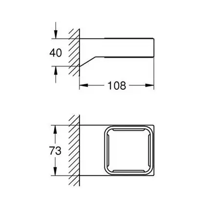 Тримач для аксесуарів Grohe Selection Cube (40865000) Тримач для аксесуарів Grohe Selection Cube (40865000)