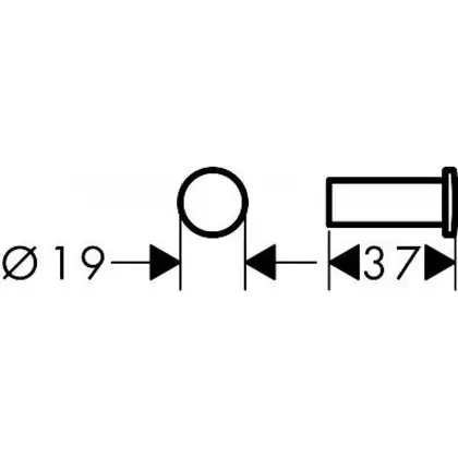 Гачок, Hansgrohe Logis Universal, 3.7х1.9, хром (41711000) Гачок, Hansgrohe Logis Universal, 3.7х1.9, хром (41711000)