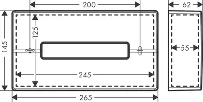 Контейнер для рушників Hansgrohe AddStoris, Brushed Black (41774340)