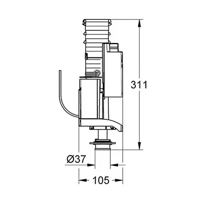 Випускний клапан Grohe для інсталяції Rapid SL (42320000)
