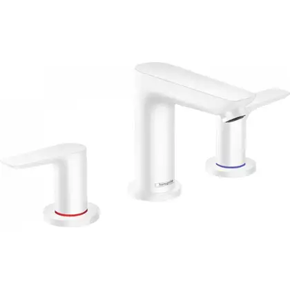 Змішувач для умивальника Hansgrohe Talis E на 3 отвори, білий матовий (71733700) Змішувач для умивальника Hansgrohe Talis E на 3 отвори, білий матовий (71733700)