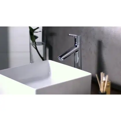 Змішувач для умивальника Hansgrohe Talis S 190 з донним клапаном, хром (72031000) Змішувач для умивальника Hansgrohe Talis S 190 з донним клапаном, хром (72031000)