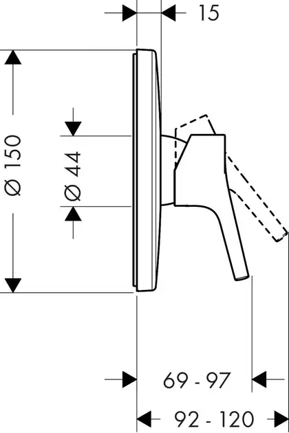 Hansgrohe Talis S Смеситель для душа, хром (72605000) Hansgrohe Talis S Смеситель для душа, хром (72605000)
