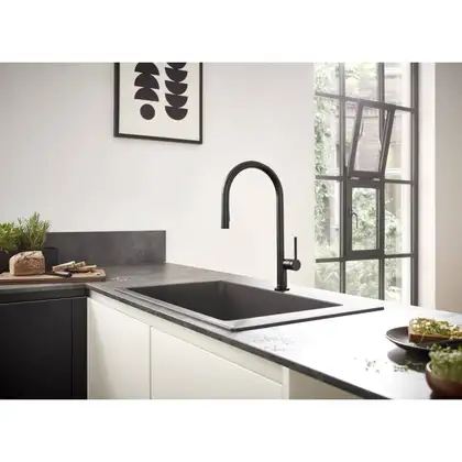Hansgrohe Talis 210 Смеситель для кухни, черный матовый (72801670)