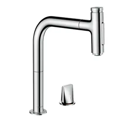 Змішувач для кухні Hansgrohe Metris Select 200 2jet sBox з витяжним душем, хром (73818000) Змішувач для кухні Hansgrohe Metris Select 200 2jet sBox з витяжним душем, хром (73818000)