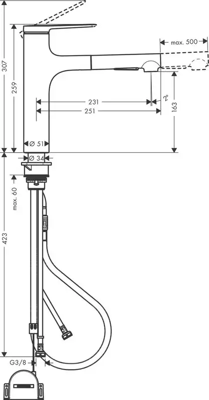 Hansgrohe Zesis M33 160 Змішувач для кухні, хром (74804000) Hansgrohe Zesis M33 160 Змішувач для кухні, хром (74804000)