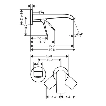 Hansgrohe Vivenis 195 Змішувач для умивальника, Matt White (75050700)