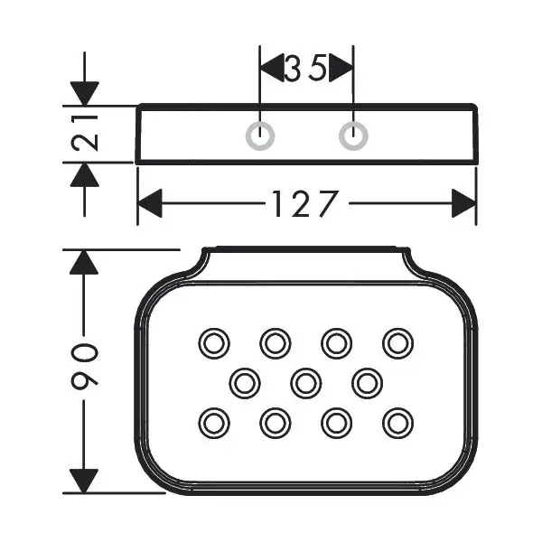 Мильниця AXOR Universal Circular, хром (42805000) Мильниця AXOR Universal Circular, хром (42805000)